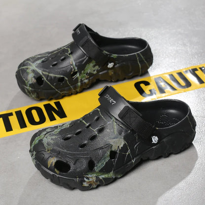Summer Men Slippers Camouflage Platform Outdoor Clogs Shoe Women Beach Sandals Male Soft EVA Indoor Home Slides Big Size 46 47