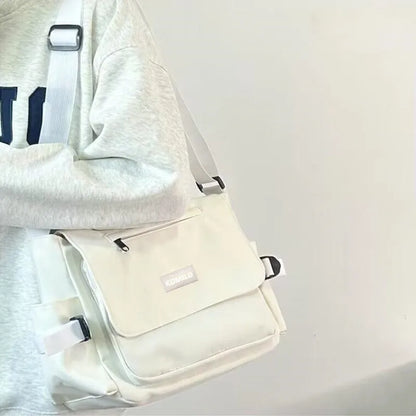 Top Quality Oxford Diagonal Cross Bag Youth Fashion Casual Version Ladies Canvas Shoulder Bag Solid Color Women Messenger Bags