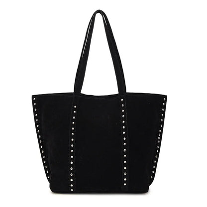Fashion Microfiber Solid Sewing Shoulder Bags 2025 High Quality Retro Sweet Handbags Brand Sequined Large Capacity Bag for Women