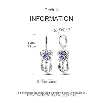 925 Sterling Silver Original Hoop Earring For Woman Luxury  Pendientes Wedding Jewelry Gift