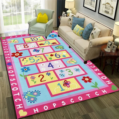 Digital Games Cartoon Carpet Living Room Sofas Door Mats Anti Slip Floor Mats Home Decor