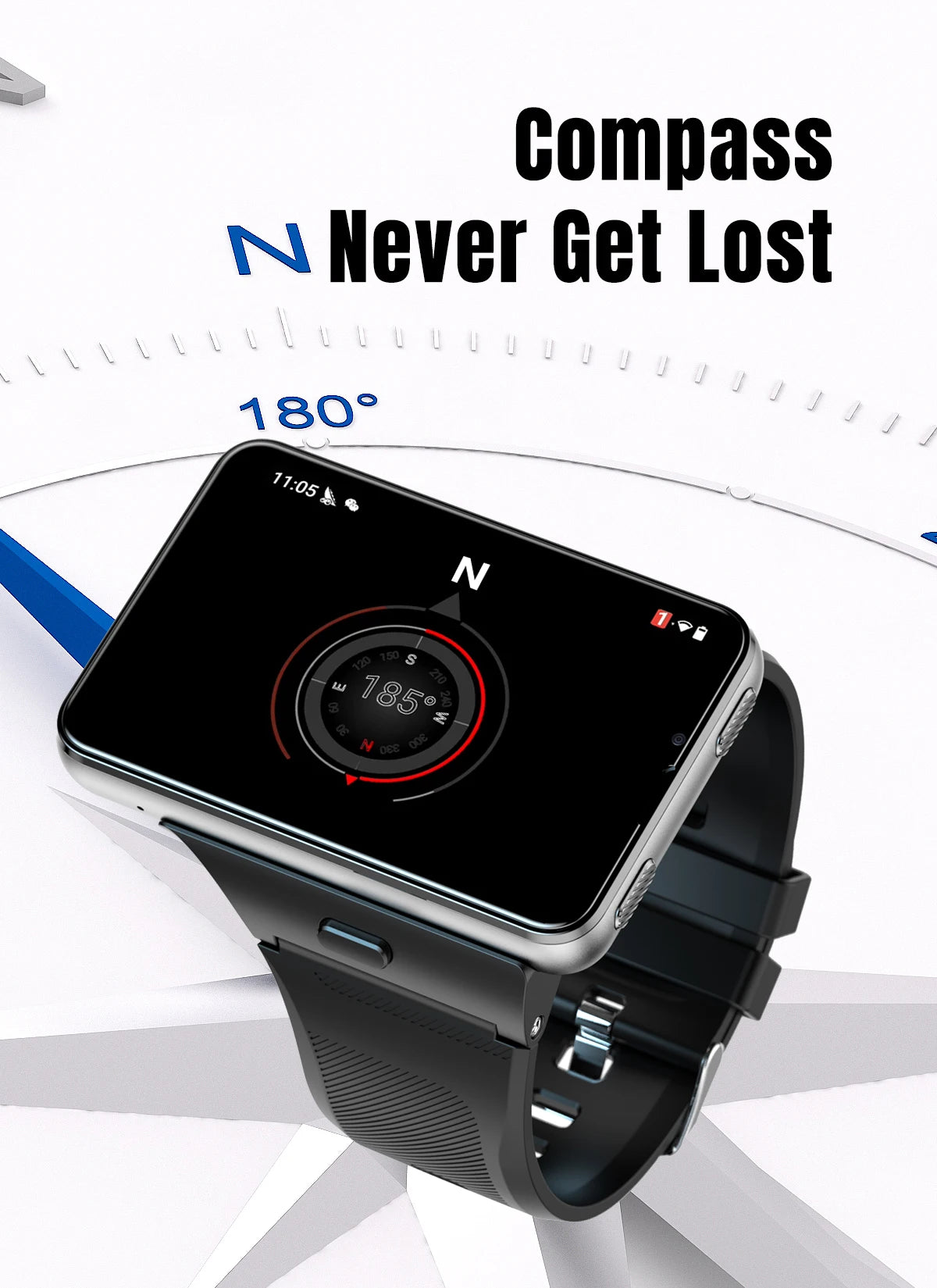 S999 Smart Watch 4G LTE MTK6761 Core 4GB 64GB 2.0MP+8.0MP GPS WIFI 2.88 inch Dual Cameras Smartwatch 2300mAh Battery VS DM101