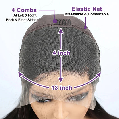 Bob Wig Human Hair 200% Density 13x4 HD Lace Frontal Short Straight Lace Front Bob Wigs For Black Women Human Hair Pre Plucked