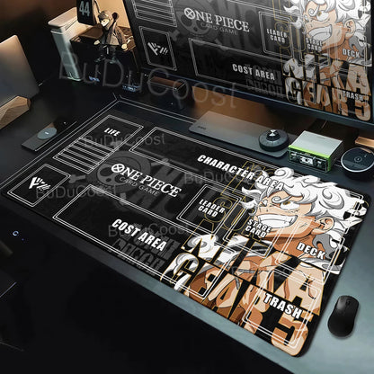 One Piece Zoro Luffy Card Battle Mat Opcg Single Player Board Game Card Battle Cards Pad 60X35cm Playmat PC Extended Mousepad