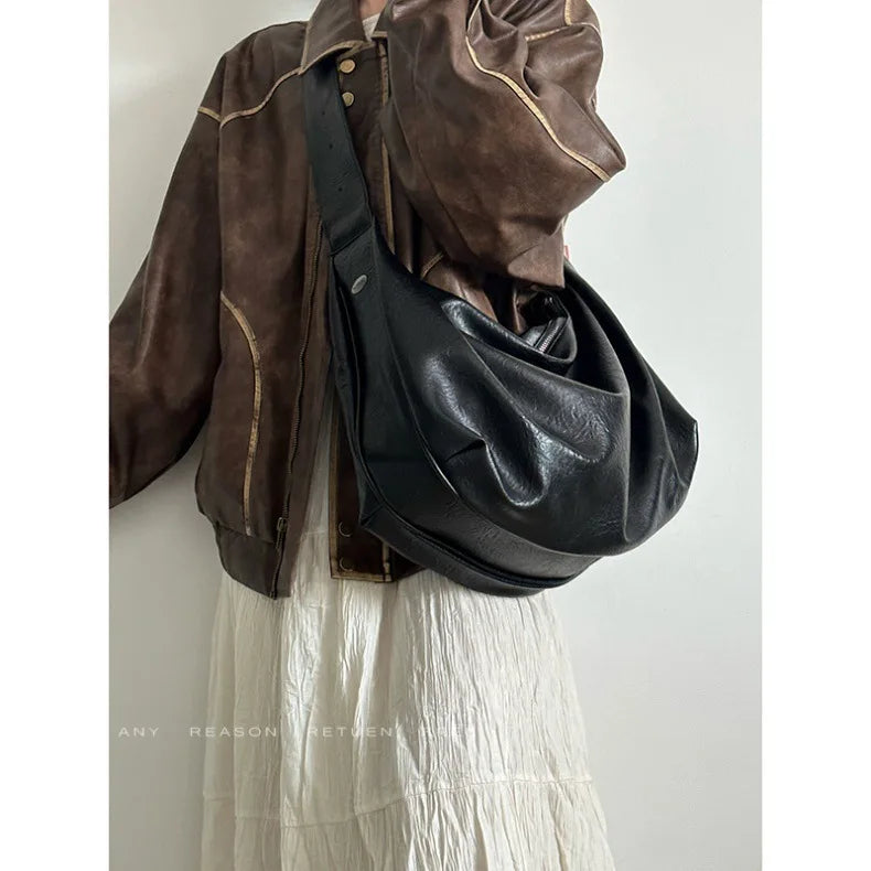 CGCBAG 2025 New Fashion Luxury Designer Tote Bag Simple Solid Commuting Original Brand Handbags Women Soft Leather Shoulder Bag