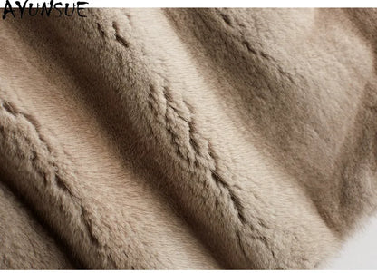 AYUSNUE Natural Mink Coat Men Winter Jacket Whole Mink Real Fur Coats Male Luxury Clothes Fashion Warm Куртка Натуральный Мех