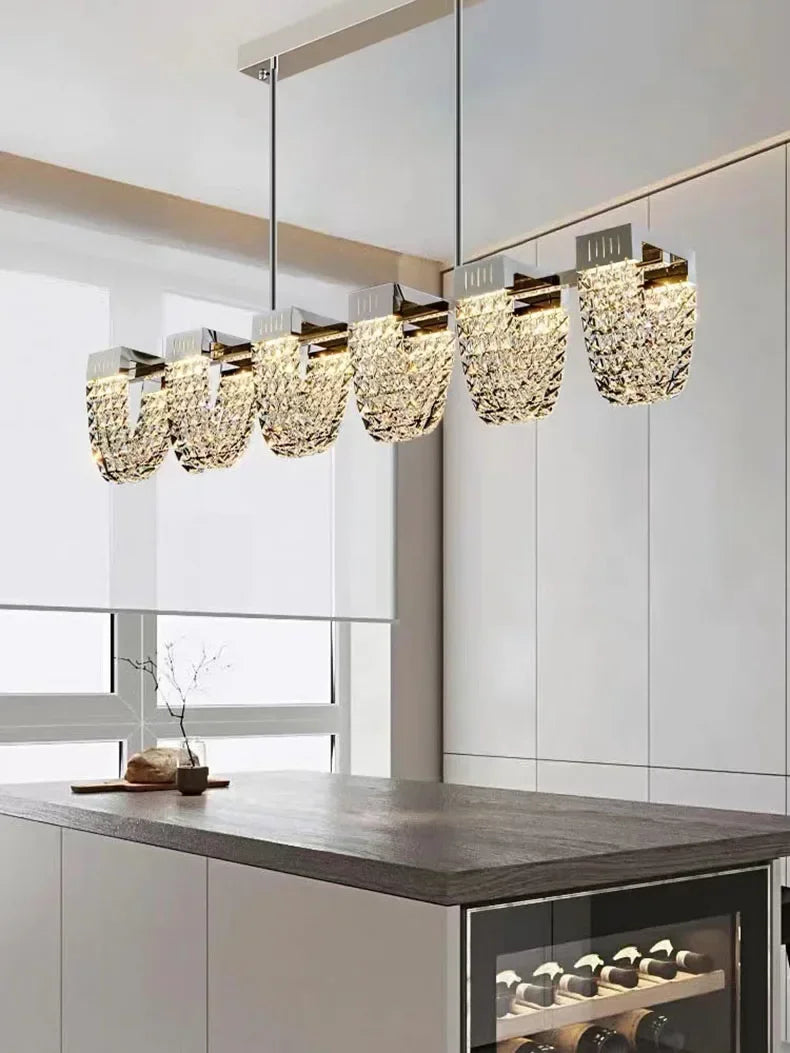 2025 New Home DecorationPendant Lights Luxury Crystal Living Room Chandelier Bedroom Pendant Lamp Ceiling Light  Indoor Lighting