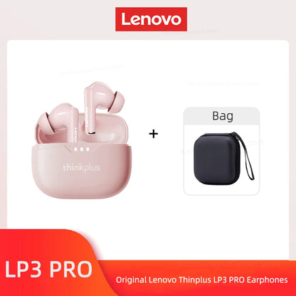 Original Lenovo Lp3 Pro TWS Earphones Wireless Bluetooth 5.3 Earbuds HIFI Sound Noise Reduction HD Call Low Latency Headphones