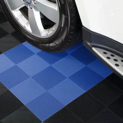 40PCS Pvc Garage Floor Tiles High Quality Pvc Car Garage Flooring Mat PP Plastic Interlocking Car Wash Room Tiles