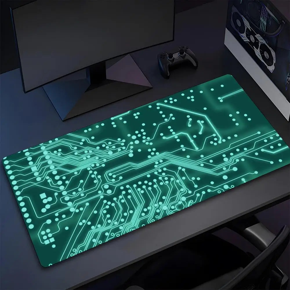 Black Circuit Board Pattern Mouse Pad High Quality Natural Rubber Mouse Pad The Most Professional Washable Laptop Mouse Pad