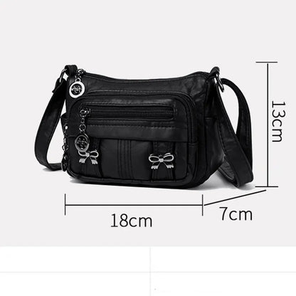 Women Bag High Quality Woman's Soft PU Leather Shoulder Bags Multi-Layer Classic Crossbody Bag Luxury Designer Handbag and Purse