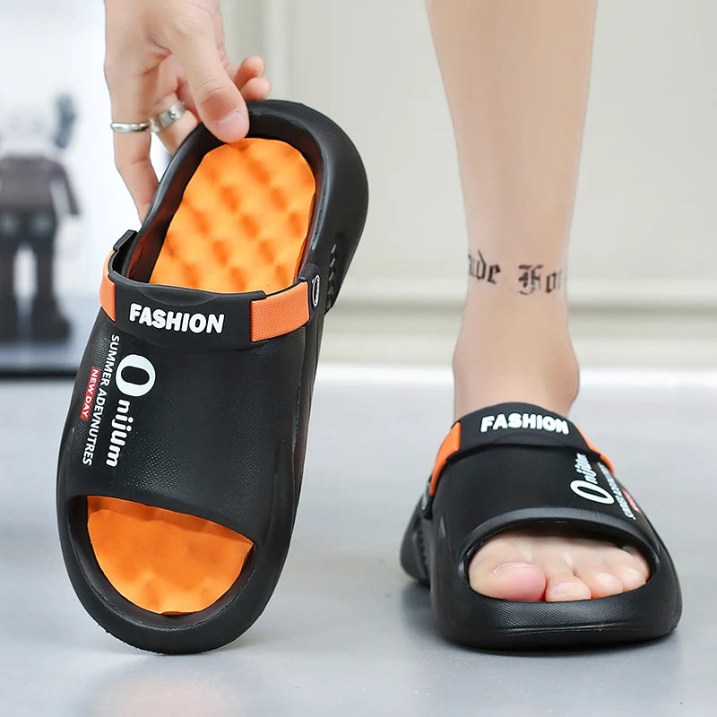 Men Sandals New Summer EVA Soft-soled Platform Slides Slippers Indoor Outdoor Walking Beach Shoes Flip Flops Mens Shoes