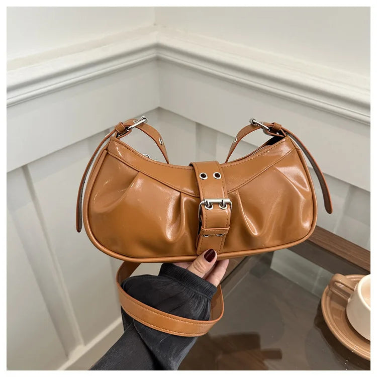 England Style Bags For Women Luxury Designer Handbags And Purses New In Polyester Vintage Rivet Small Underarm Shoulder Bag