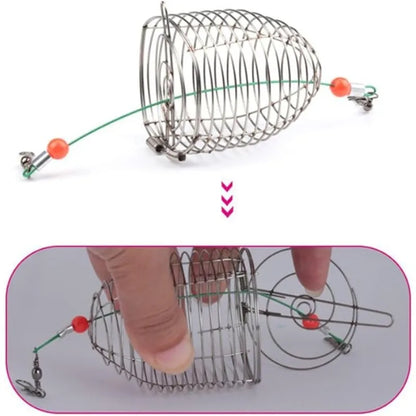10Pcs Carp Fishing Bait Trap Cage Feeder Basket Holder Coarse Lure Feeder Carp Fishing Tackle Kit