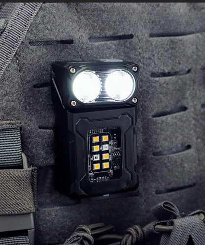Tactical Portable Work Light EDC Flashlight Tool Mini LED Flashlight Outdoor Camping Hiking Tool MOLLE Flash Light Rechargeable