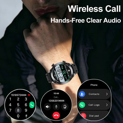 2026 new business men's smart watch 1000 mAh battery with compass altitude pressure IPX8 waterproof call sports health watch