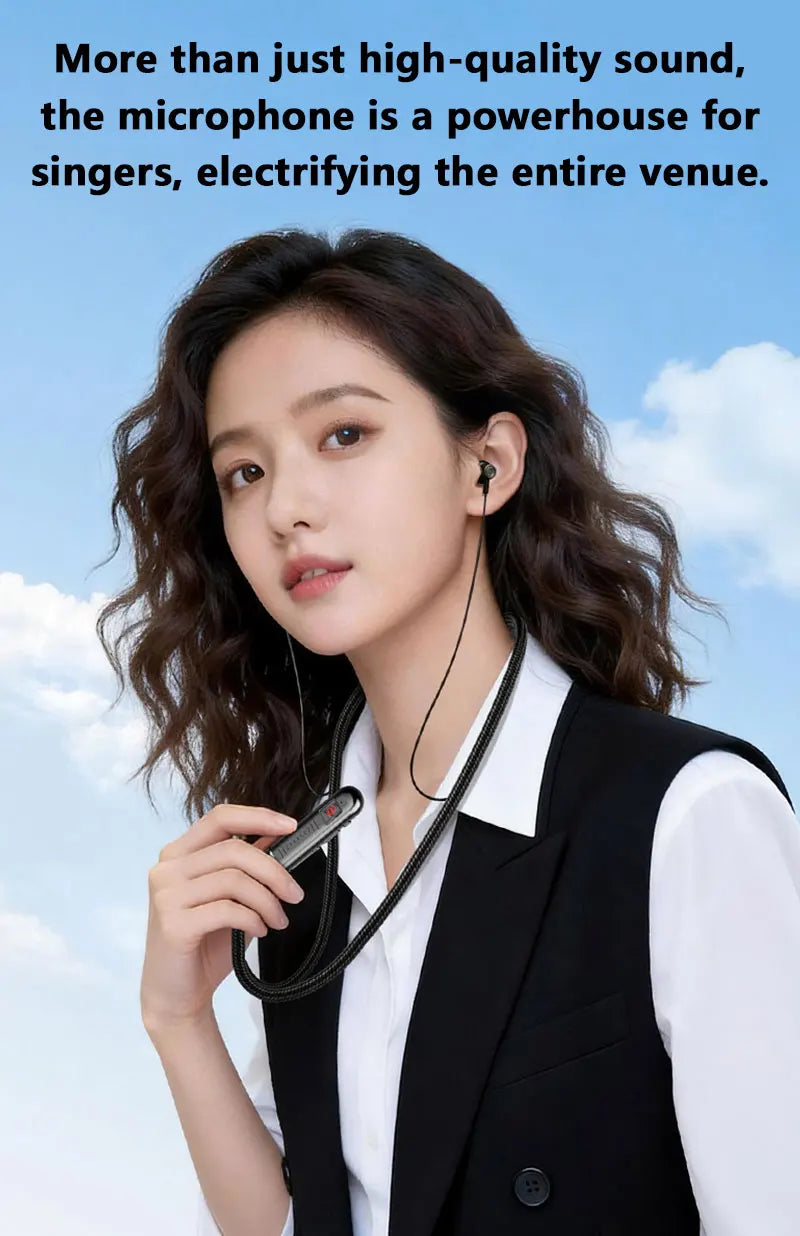 Neck-mounted Bluetooth Headphones Bluetooth 5.4 Low-latency For Gaming And Music Dual-mode Card Slot TF Card Headphones NEW