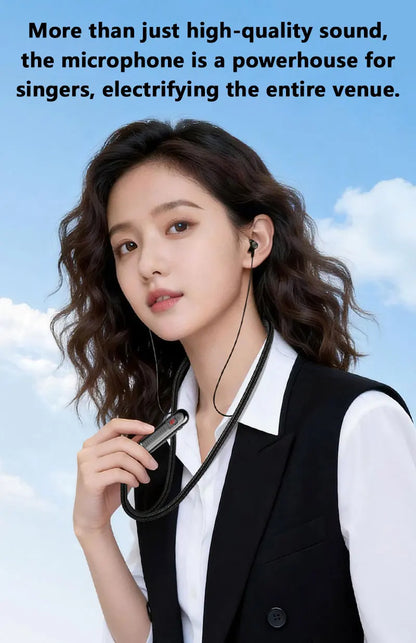 Neck-mounted Bluetooth Headphones Bluetooth 5.4 Low-latency For Gaming And Music Dual-mode Card Slot TF Card Headphones NEW