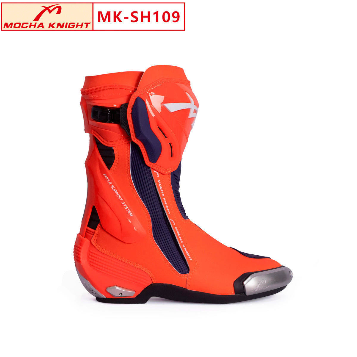 BENKIA Mocha Motorcycle Track Riding Boots CE Certification Professional Racing Botas BENKIA Waterproof Boots High Quality SH109