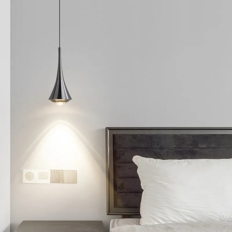 MARPOU Pendant Light 6W 3 Color Lights Adjustable Height LED Chandelier Modern Italian Design Simple Bedside Hanging Line Light