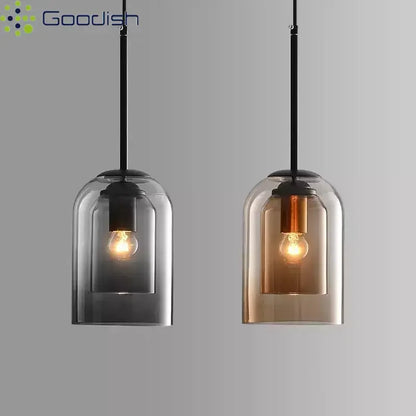 Modern Crystal Coal Oil Glass Stone Bottle LED Pendant Lights Art Creative Indoor Lamps for Bedroom Home Decoration Chandeliers