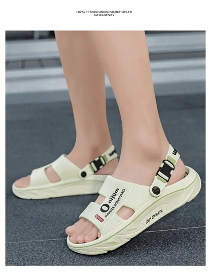 Unisex Slippers Summer Men Sandals Fashion Women Garden Shoes Orginal Beach EVA Slides Soft Thick Shoes Outdoor Non Slip Home
