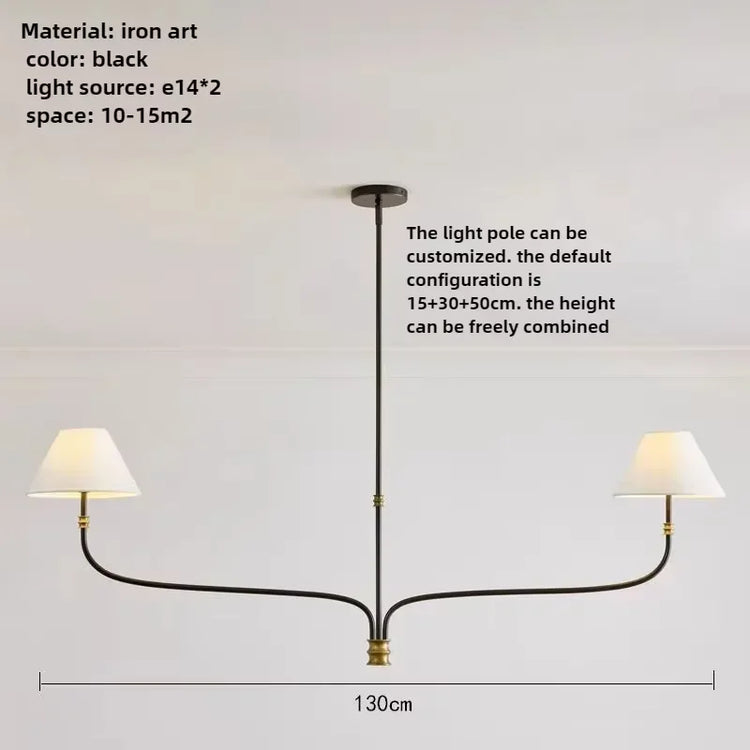 2025 Mid Century Chandelier Minimalist Wrought Iron Light Designer Black Amd Gold Lights Country Hall Bedroom Dining Room Lighti