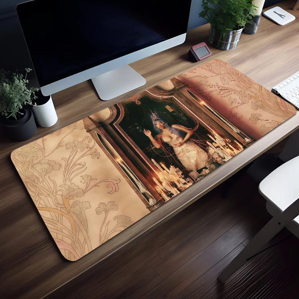 Mouse Pad Singer Melanie Hades Gaming Office Desk M-Martinez Pads Large For Computer Non-slip Lockedge MousePad