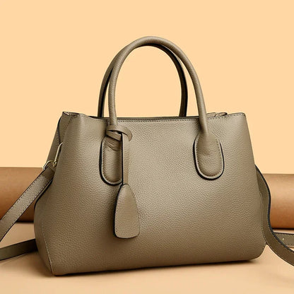 Genuine Leather Large Capacity 3 Layers Women Totes Designer Ladies Shoulder Crossbody Bags Fashion Female Handbags Sac A Main