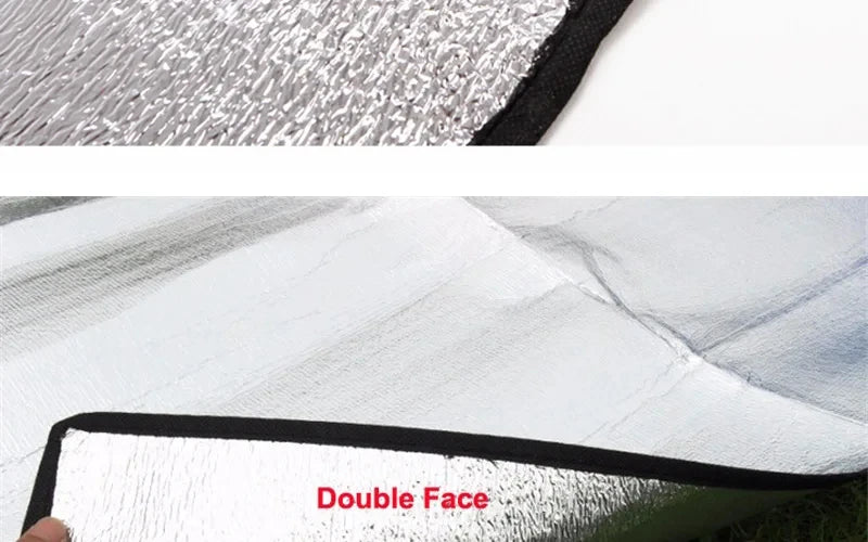 Camping Mat Foam Foil Blanket  Aluminum Insulation Foam Foil Mat Sleeping Pad Thermal Outdoor Tent Footprint Reflecting Heat