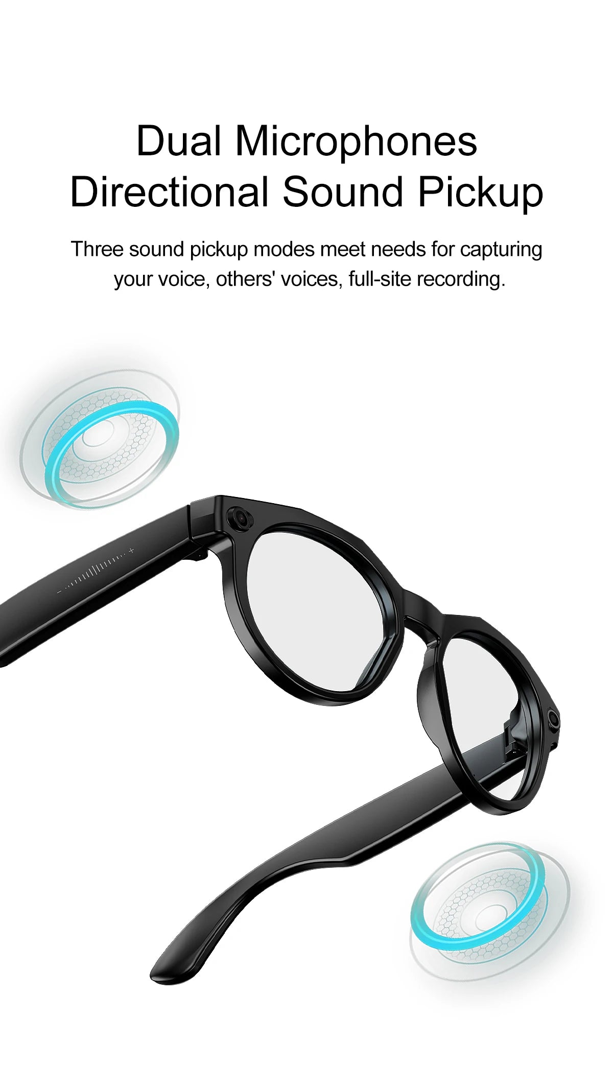 2026 New AI Smart Glasses 8MP Camera 1080P Video Shooting Real-time Translation SI BT Call Music Play Voice Recording Sunglasses