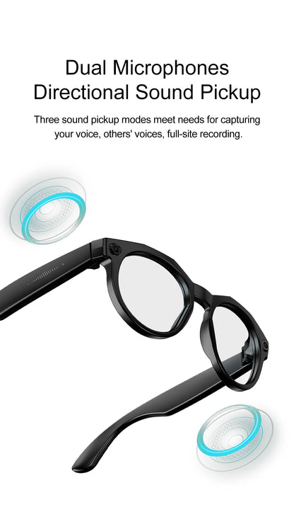 2026 New AI Smart Glasses 8MP Camera 1080P Video Shooting Real-time Translation SI BT Call Music Play Voice Recording Sunglasses