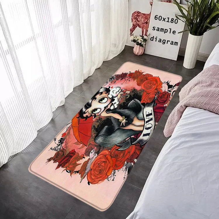 House Entrance Doormat Bettys Boops Hallway Carpet Living Room Rugs Foot Carpets Bathroom Rug Floor Mats Non-slip Home Decor