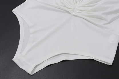 PixieKiki Sexy White Summer Rompers Deep V Neck Short Sleeve Jumpsuits One Pieces Outfits Korean Fashion Playsuit Woman P71-CZ16