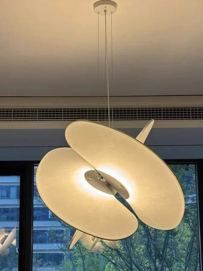 Nordic Designer Silk Pendant Light for Bar Restaurant Shop Study Room Bedroom Dining Room Living Home Decoration Indoor Lighting