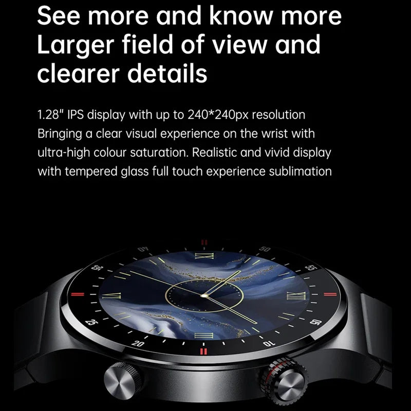 GPS ECG+PPG Bluetooth Call Smart Watch Men 2025 Sports Bracelet NFC Waterproof Custom Watch Face Men SmartWatch For IOS Android
