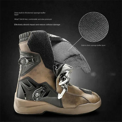 SCOYCO Motorcycle Boots for Men ATV Motorcross Dirt Blike Riding Bike Boots Waterproof Boot Protective Boots Above Ankle Boots