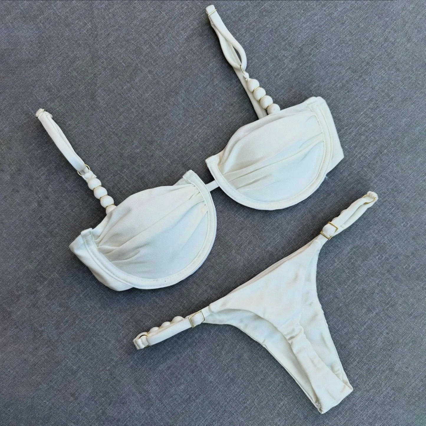 Push Up Bikinis Sexy Women Swimsuit 2025 Female Swimwear Bandeau Biquini Thong Triangle Swimming Suits Halter Bodysuit Beachwear