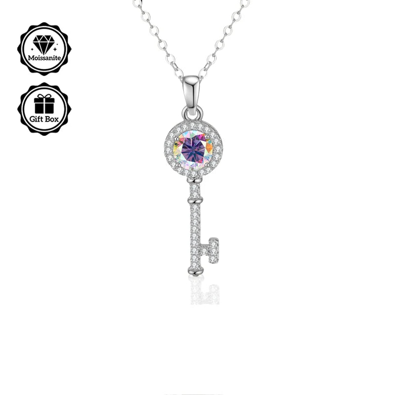 Christmas Gift for, Moissanite Necklace for Women, Jewelry for Women, Hypoallergenic Necklace, High Quality Jewelry, Bohemian,