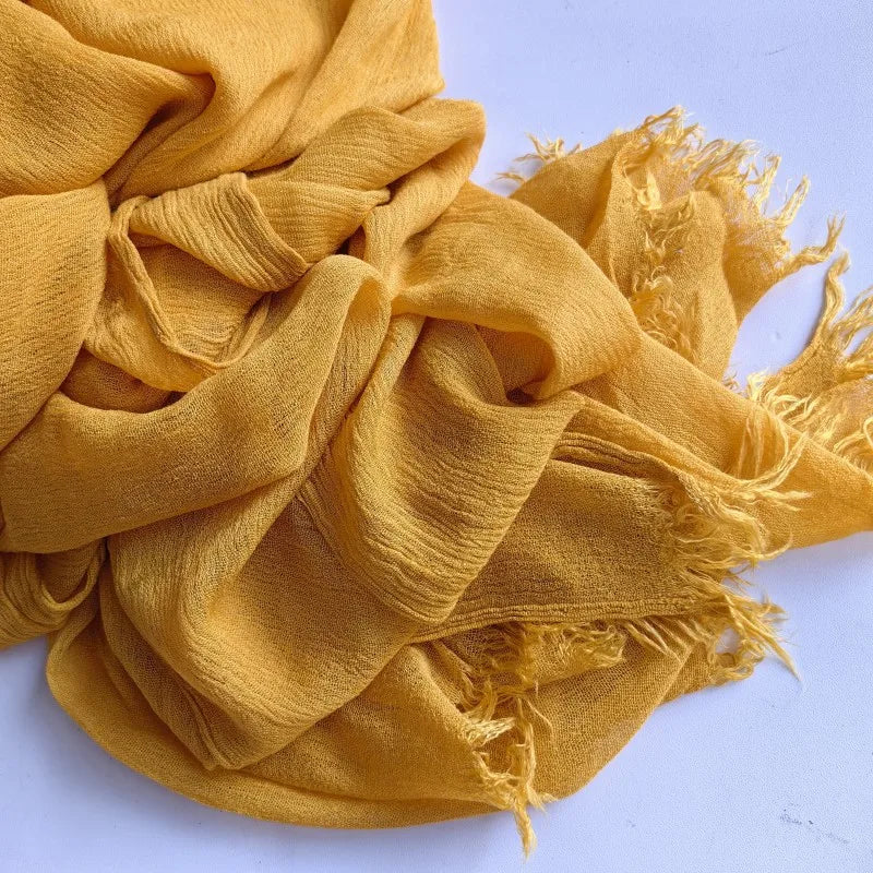 60 Color Cotton Crepe Shawl Headwraps Fashion Scarf Hijab For Women Veil Muslim Islam Hijab Cap Scarf For Muslim Shawl 200*90CM