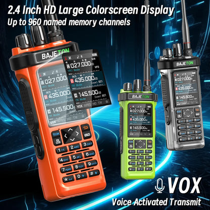 BAJETON BJ-9000 Walkie Talkie Bluetooth Programming GPS APRS 10W CB/SSB/HF Wireless Copy Frequency For RT-950PRO RT-950 Radio