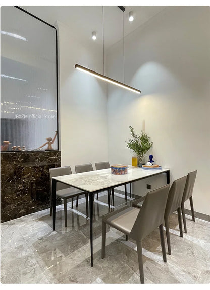 Dining Room Chandelier Dining Table Lighting Kitchen Bar Light LED Linear Lamp Restaurant Pendant Lights Modern Brief Droplight