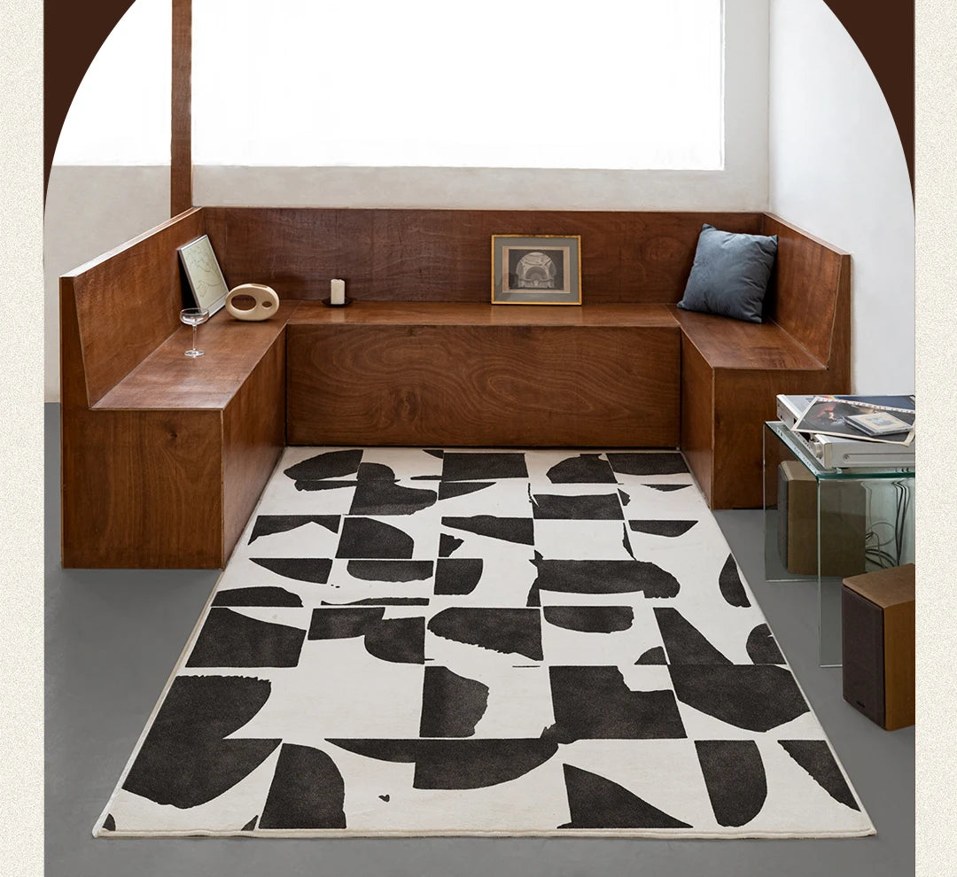 French Retro Living Room Decoration Plush Carpet Large Area Non-slip Mat Light Luxury Rugs for Bedroom Thicken Cream Lounge Rug