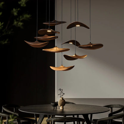 Designer Log Craft LED Ceiling Chandelier Living Room Tearoom Kitchen Table Lamps Bedroom Home Decoration Lighting Stair Lights