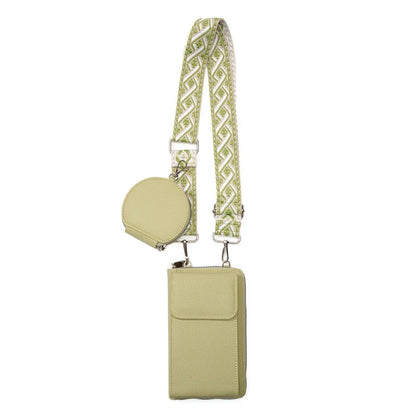 Fashion PU Leather Mobile Phone Bag Lightweight Mini Size Small Purse Crossbody Bag Women Ladies