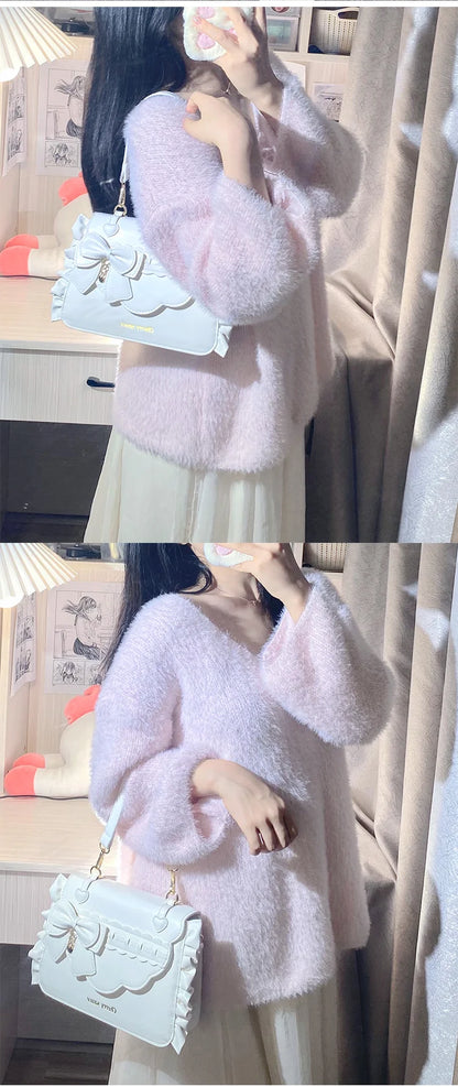 Sweet Ita Bag 2026 Elegant Lolita Bag Ladies Cute Girls Bow Crossbody Bag Popular JK Uniform Shoulder Bag Autumn Bolso Сумка