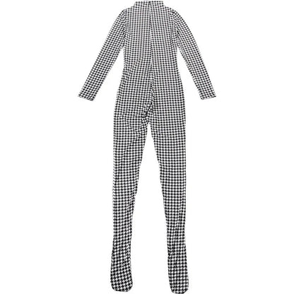 Shestyle Plaid Bodycon Jumpsuits Women with Stocking Sporting Turtleneck Casual Winter Fashion New Zipper Fitness Clothing New