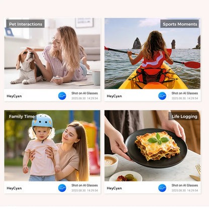M02 Smart Sunglasses AI Translation 100+ Languages 8MP Camera Bluetooth Music Call Smart Glasses with Charging Box