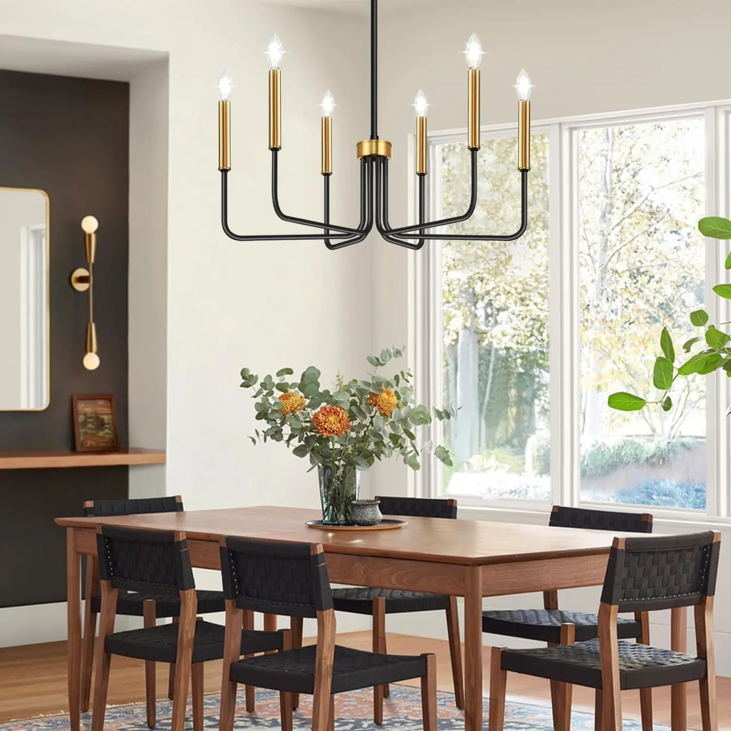 Retro Loft Candle Chandeliers Light Simple Iron Chandelier Pendant Lights for Living Room Dining Room Suspension Lamp AC110-260V