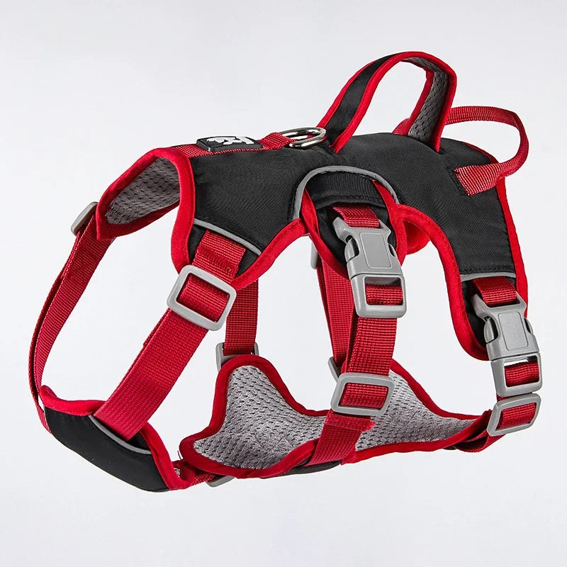 Durable Pet Dog Vest Harness Explosion-proof Big Dogs Harnesses Reflective French Bulldog Collar Shepherd Dogs Walking Supplies